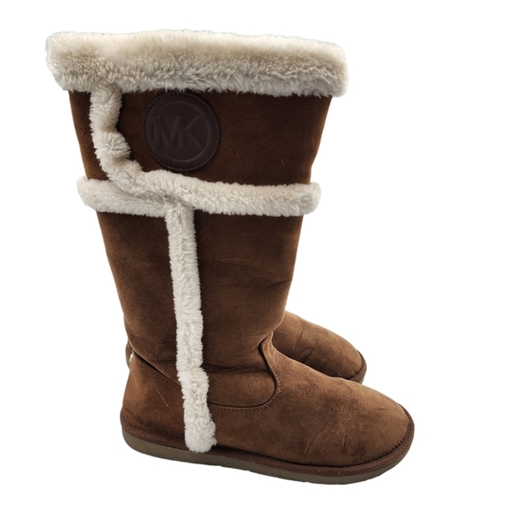 Michael Kors Suede Faux Shearling Alina Cozy Boot - Picture 4 of 8